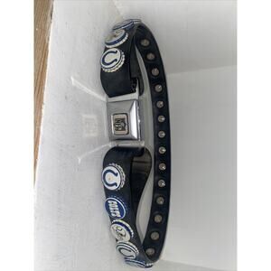 NFL Indianapolis Colts Beer Bottle Cap Belt With Bottle Opener / Medium Made USA